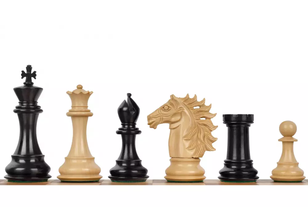 FIGURY SZACHOWE BAGGIO HEBANIZOWANE 4 CALE